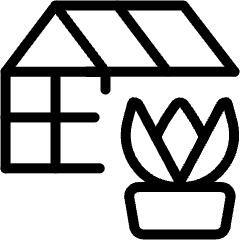 Indoor Plant House Icon from Ultimate Light Set