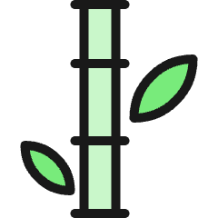 Plant Bamboo Icon from Ultimate Colors Set
