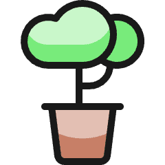 Plant Bonsai 1 Icon from Ultimate Colors Set