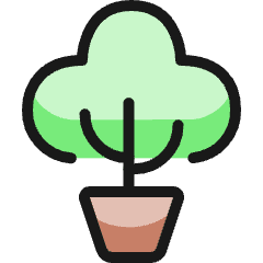 Plant Bonsai Icon from Ultimate Colors Set