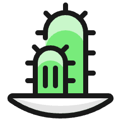 Plant Cacti Icon from Ultimate Colors Set
