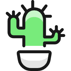 Plant Cactus Icon from Ultimate Colors Set