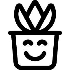 Plant Smile Icon from Ultimate Regular Set