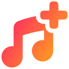 Add To Playlist Icon from Plump Gradient Set