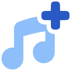Add To Playlist Icon from Plump Flat Set