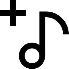 Add To Playlist Icon from Sharp Line Set
