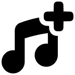 Add To Playlist Icon from Plump Solid Set