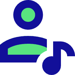 Artist Song Icon from Sharp Pop Set