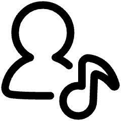 Artist Song Icon from Plump Line Set