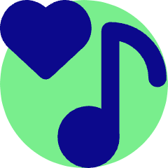 Favorite Heart Playlist Icon from Core Pop Set