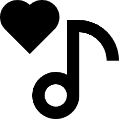 Favorite Heart Playlist Icon from Sharp Remix Set