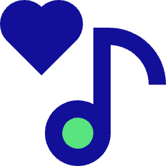 Favorite Heart Playlist Icon from Sharp Pop Set