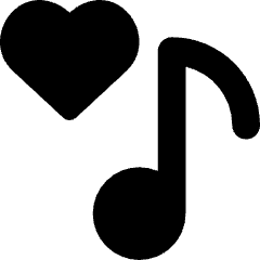 Favorite Heart Playlist Icon from Core Solid Set