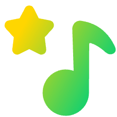 Favorite Star Playlist Icon from Plump Gradient Set