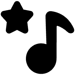 Favorite Star Playlist Icon from Plump Solid Set