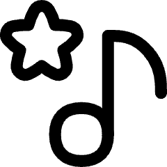 Favorite Star Playlist Icon from Flex Line Set