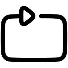 Loop Media Icon from Plump Line Set
