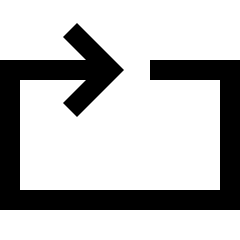 Loop Media Icon from Sharp Line Set