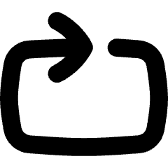 Loop Media Icon from Flex Solid Set