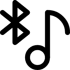 Media Bluetooth On Icon from Core Line Set