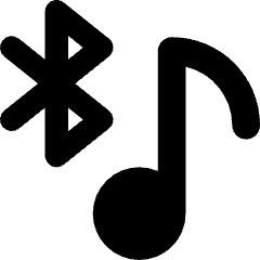 Media Bluetooth On Icon from Core Solid Set