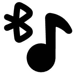 Media Bluetooth On Icon from Plump Solid Set