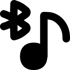 Media Bluetooth On Icon from Flex Solid Set