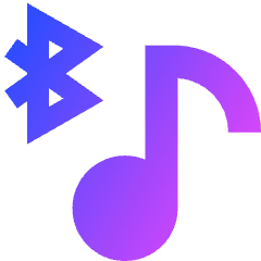 Media Bluetooth On Icon from Sharp Gradient Set