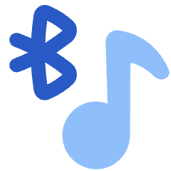 Media Bluetooth On Icon from Plump Flat Set