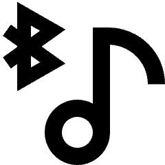 Media Bluetooth On Icon from Sharp Remix Set