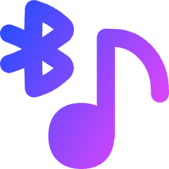 Media Bluetooth On Icon from Flex Gradient Set