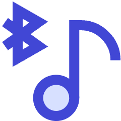 Media Bluetooth On Icon from Sharp Duo Set