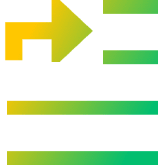 Move To Top Icon from Sharp Gradient Set