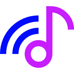 Music Cast Icon from Sharp Neon Set