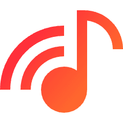 Music Cast Icon from Sharp Gradient Set