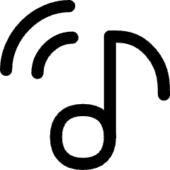 Music Cast Icon from Flex Line Set