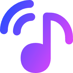 Music Cast Icon from Flex Gradient Set