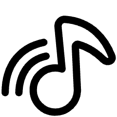 Music Cast Icon from Plump Line Set