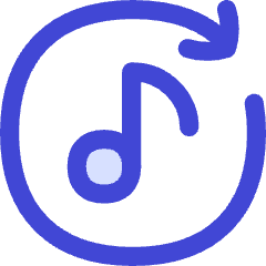 Music Playlist Refresh Sync Icon from Flex Duo Set