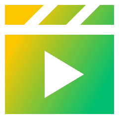 Play List 1 Icon from Sharp Gradient Set