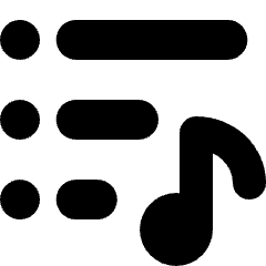 Play List 3 Icon from Micro Solid Set