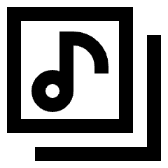 Play List 5 Icon from Sharp Line Set