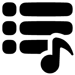 Play List 7 Icon from Plump Solid Set