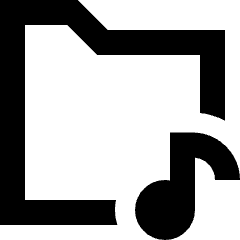 Play List Folder Icon from Sharp Remix Set