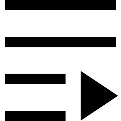 Playlist Icon from Sharp Solid Set