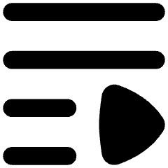 Playlist Icon from Flex Solid Set