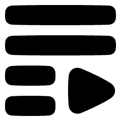 Playlist Icon from Plump Solid Set