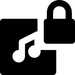 Playlist Lock Icon from Nova Solid Set