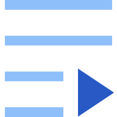 Playlist Icon from Sharp Flat Set