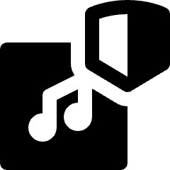 Playlist Security Shield Icon from Nova Solid Set